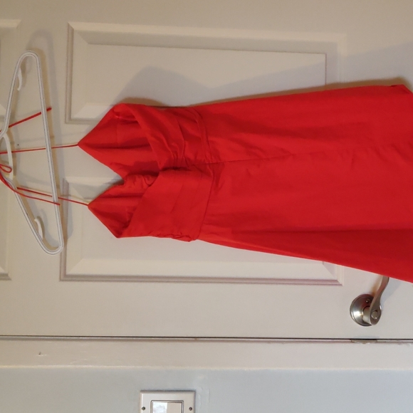 Zara Orange Halter Dress size small - Picture 3 of 4